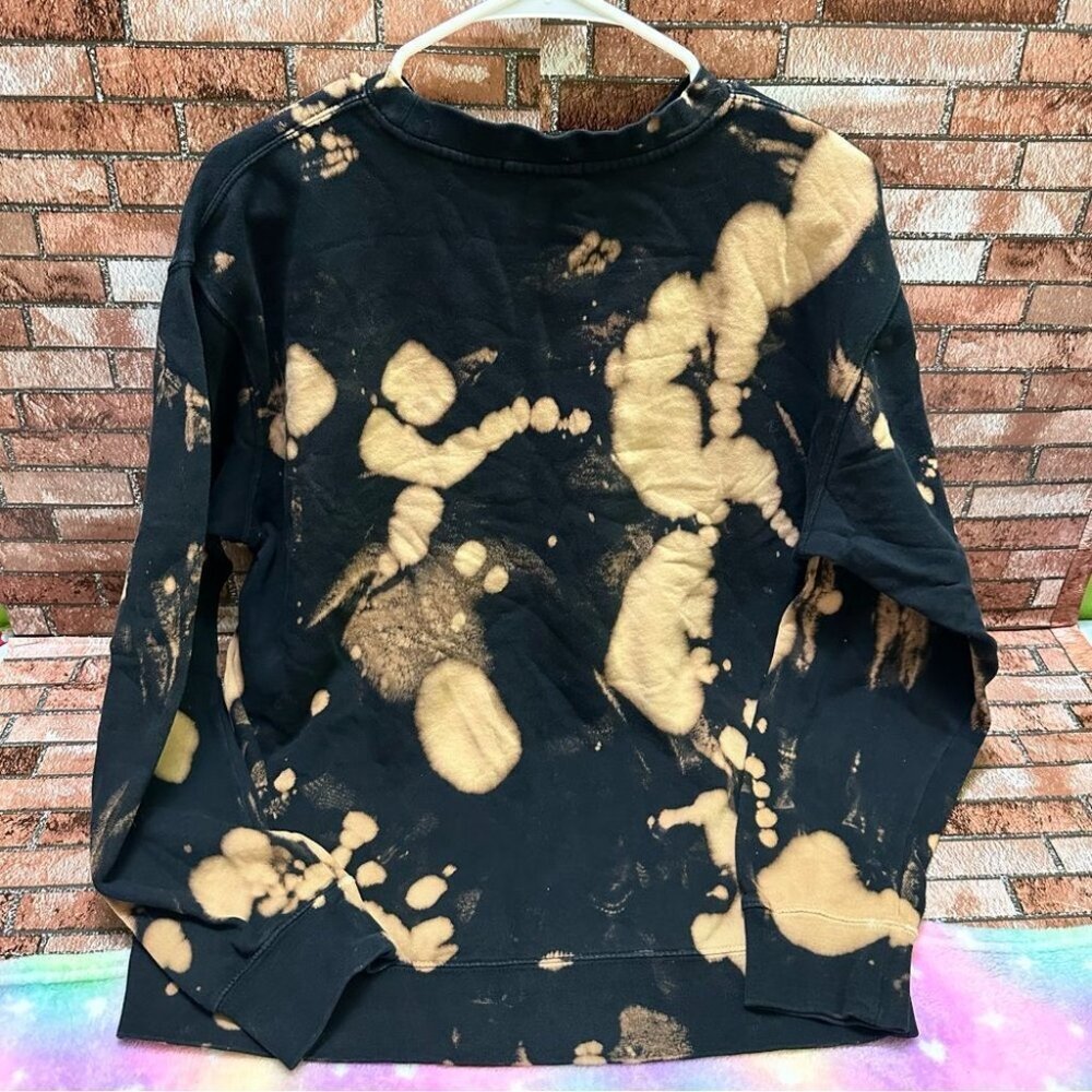 OBEY Tie Dye Sweater acid wash crew neck size S